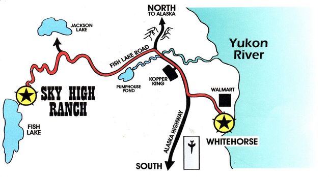Ausflug Kanada: Lage der Sky High Ranch