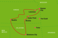 Reiseverlauf - Ranchreise Kansas & Oklahoma