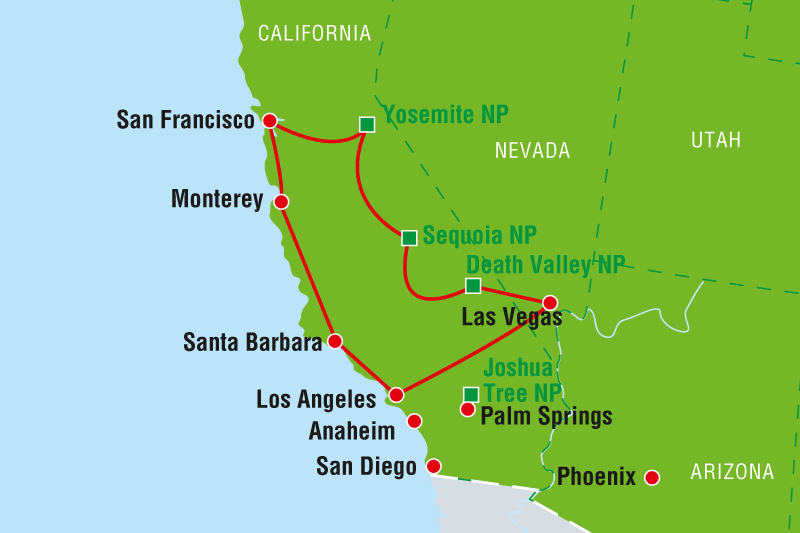 Ihre Autoreise durch Kalifornien und Nevada buchen! CANUSA