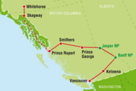 Reiseverlauf North Alaska Insidepassage