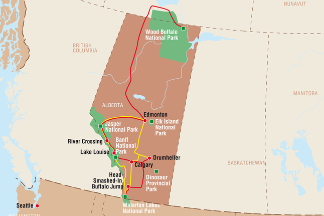 Alberta Rundreisen