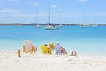 Entspannen am Strand auf Exuma Bahamas