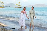 Heiraten auf Hawaii: Strandspaziergang