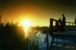 Portia Marsh im Sonnenuntergang