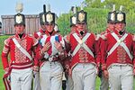Soldaten beim Fahnenappell