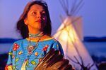 Indianerin auf Manitoulin Island