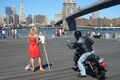 Motorradreisen USA: Motorrad in Brooklyn