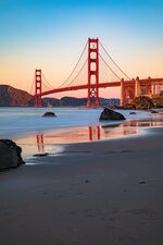 Golden Gate Bridge im Sonnenuntergang - San Francisco - Kalifornien