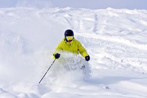 Skifahrer in Winter Park