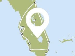 Kurze Route durch Florida Kurze Route durch Florida