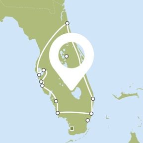 Kurze Route durch Florida Kurze Route durch Florida