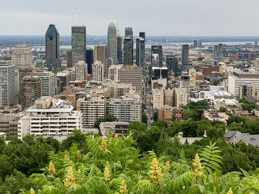 Die Skyline von MontrÃ©al