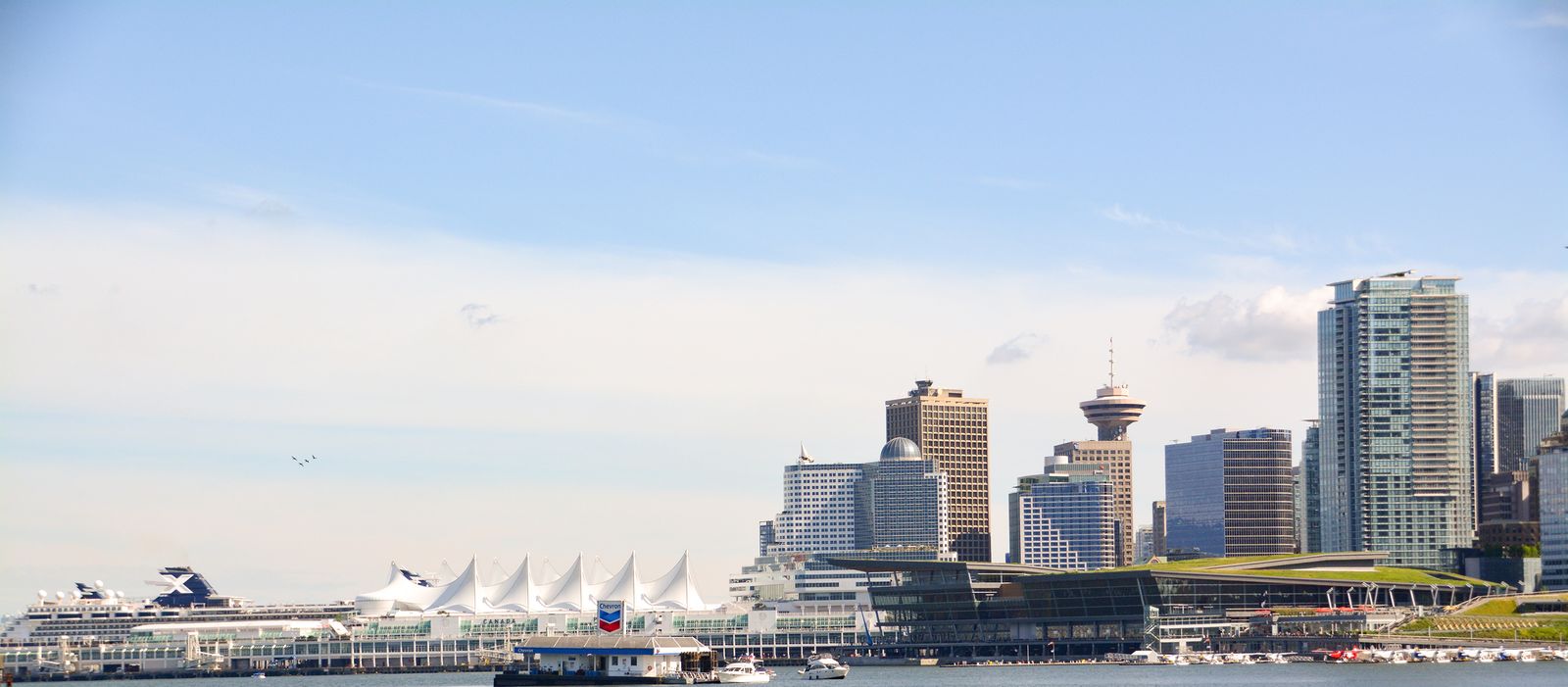 Die Skyline von Vancouver in British Columbia