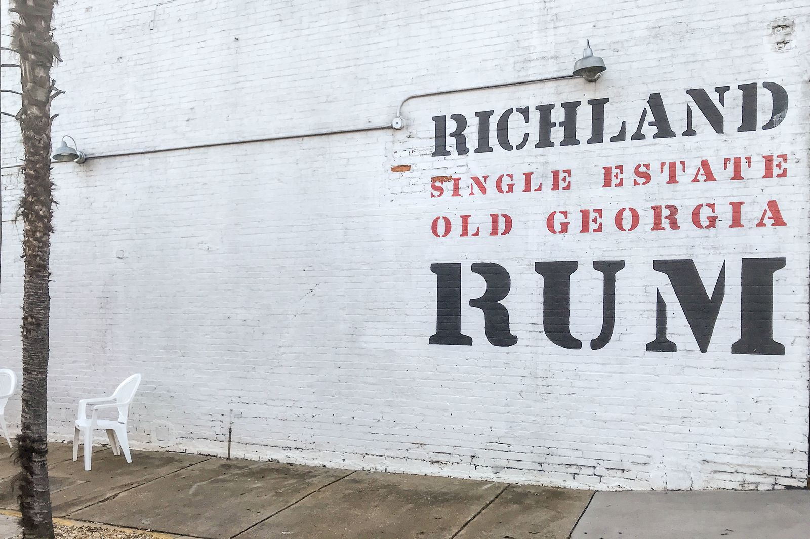 Das Lager der Richland Rum Destillerie in Richland, Georgia