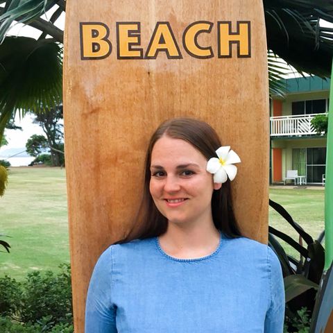 Mitarbeiterin Maja im Lava Lava Beach Club auf Kauai
