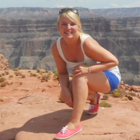Nora Gruner am Grand Canyon