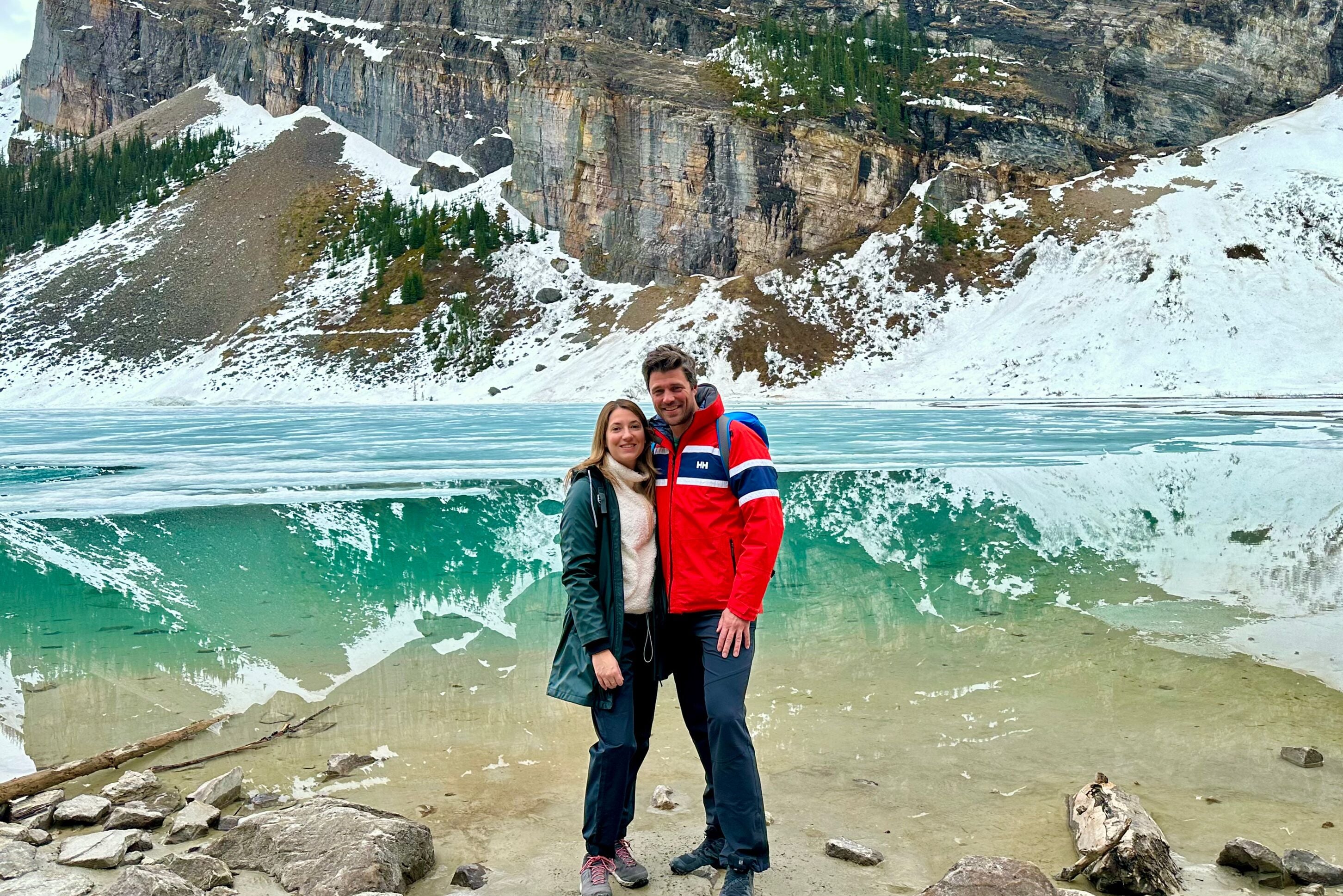 Thorsten B. und seine Partnerin in den kanadischen Rocky Mountains