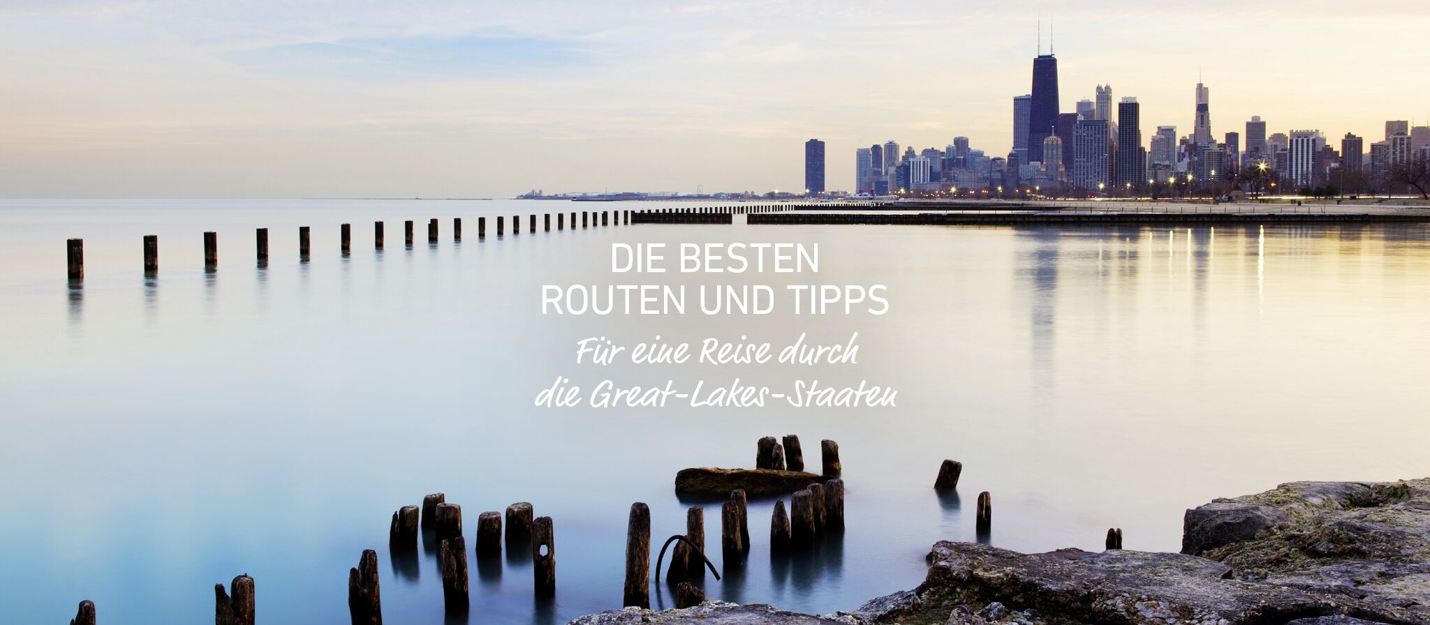 Banner einer Scenic Route durch die Great Lakes Staaten Banner einer Scenic Route durch die Great Lakes Staaten