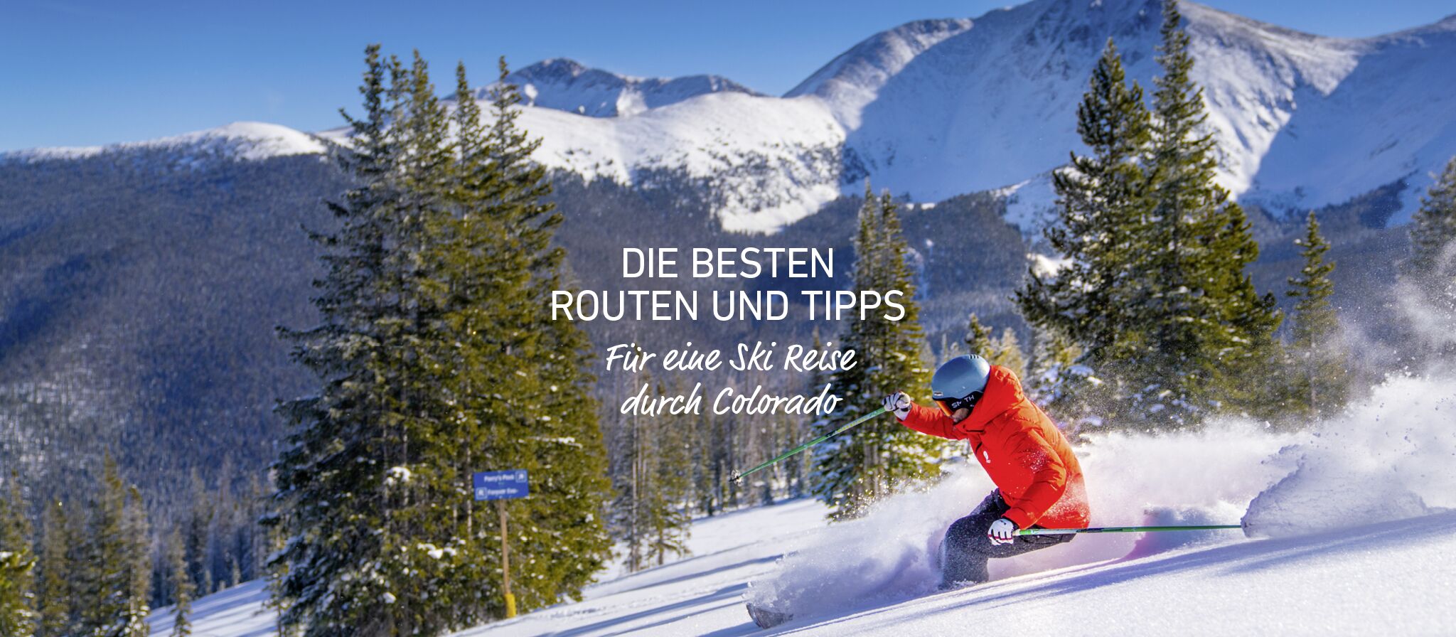 Banner für eine Ski Reise durch Colorado Banner für eine Ski Reise durch Colorado