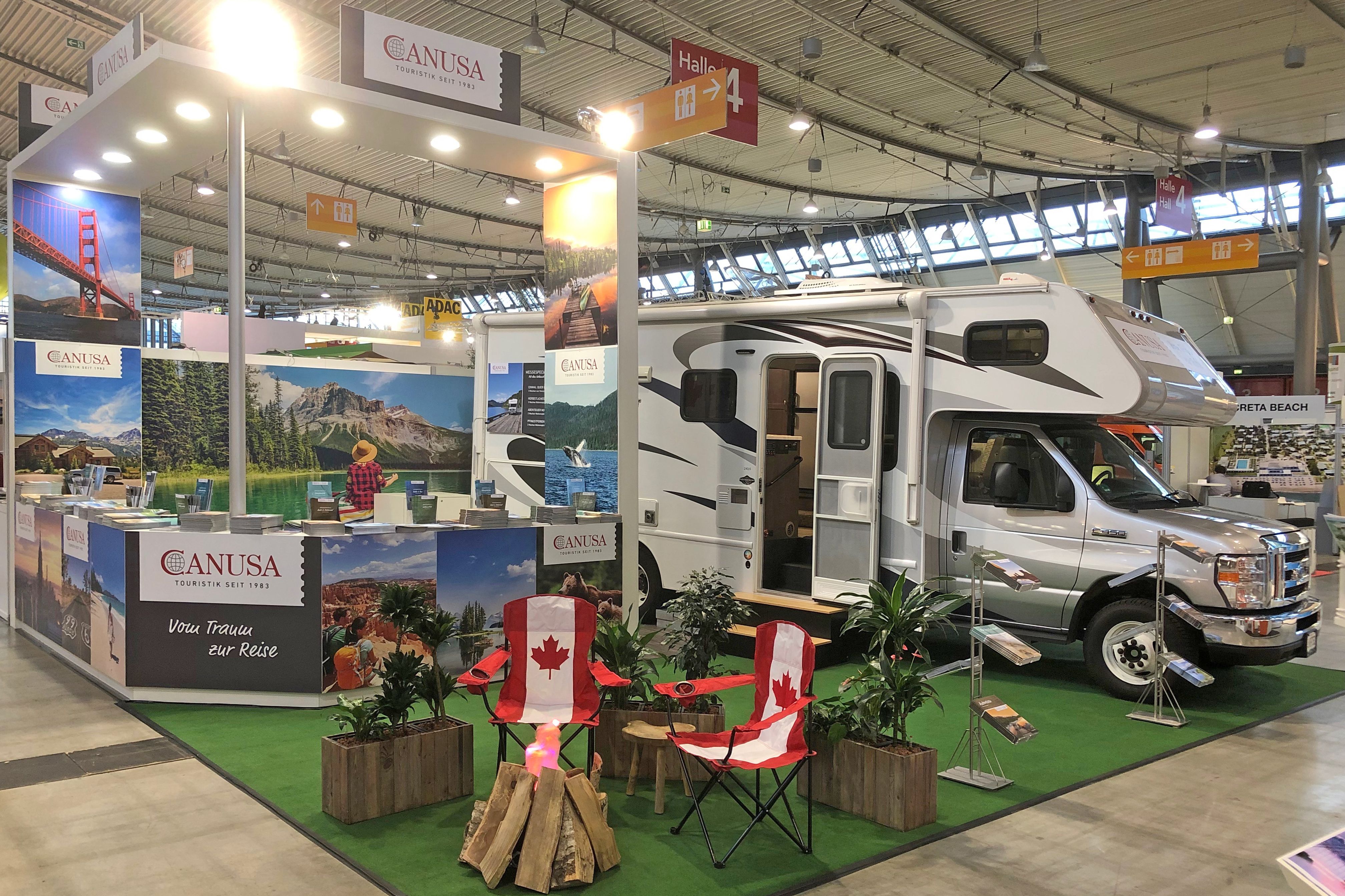 Impressionen vom CANUSA Messestand auf der CMT in Stuttgart 2019