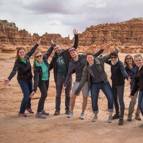 Utah Fam 2017 Gruppenfoto im Goblin Valley State Park