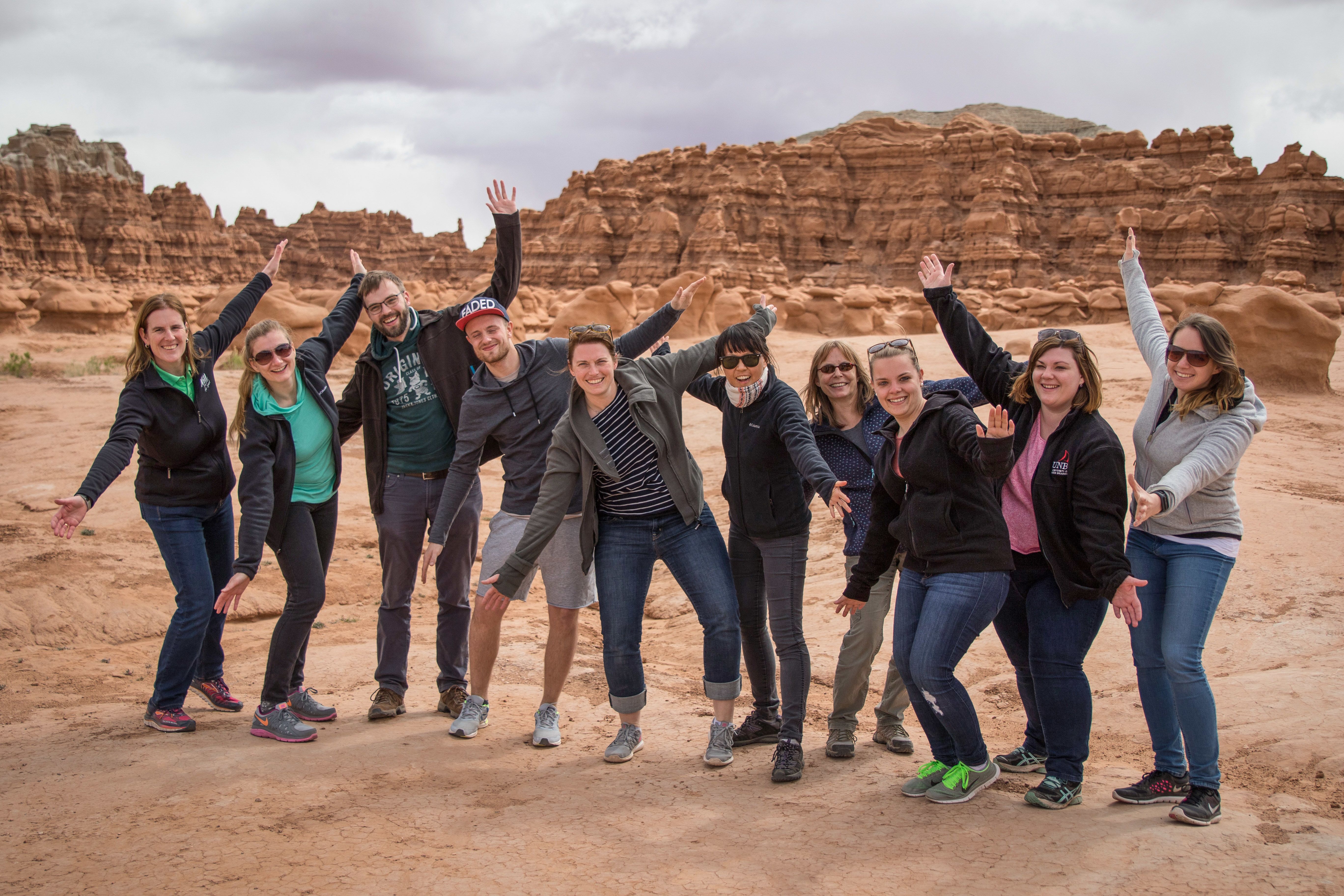 Utah Fam 2017 Gruppenfoto im Goblin Valley State Park