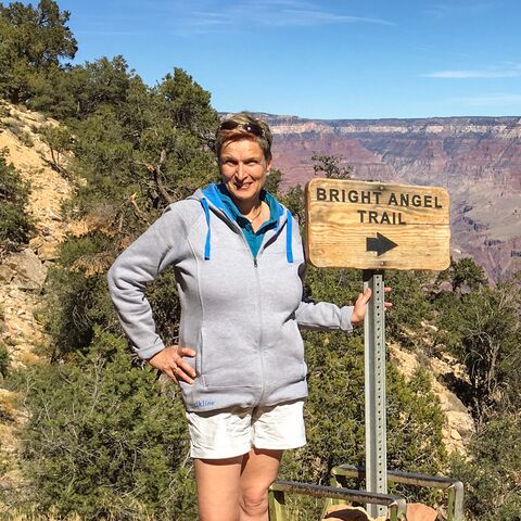Dagmar Sievers im Grand-Canyon-Nationalpark in Arizona