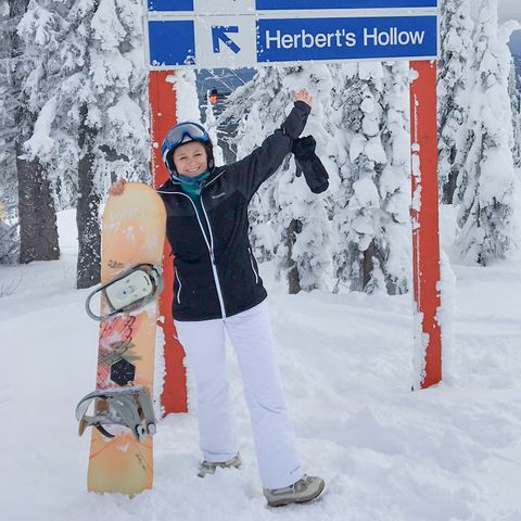 Mitarbeiterin Bente im Big White Ski Resort