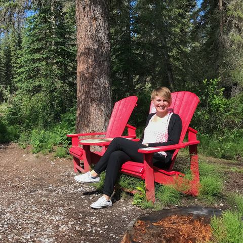 CANUSA Mitarbeiterin Lena Weigert im Jasper-Nationalpark in Alberta