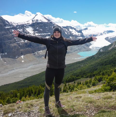 Maja Sebode auf dem Park Ridge Trail in Banff