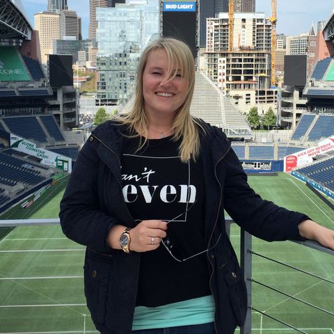 Nora Gruner im CenturyLink Field in Seattle