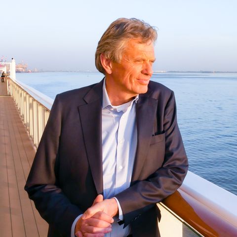 Tilo Krause-DÃ¼now auf dem Deck der Norwegian Bliss von NCL