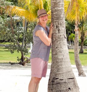 Kathrin auf den Bahamas