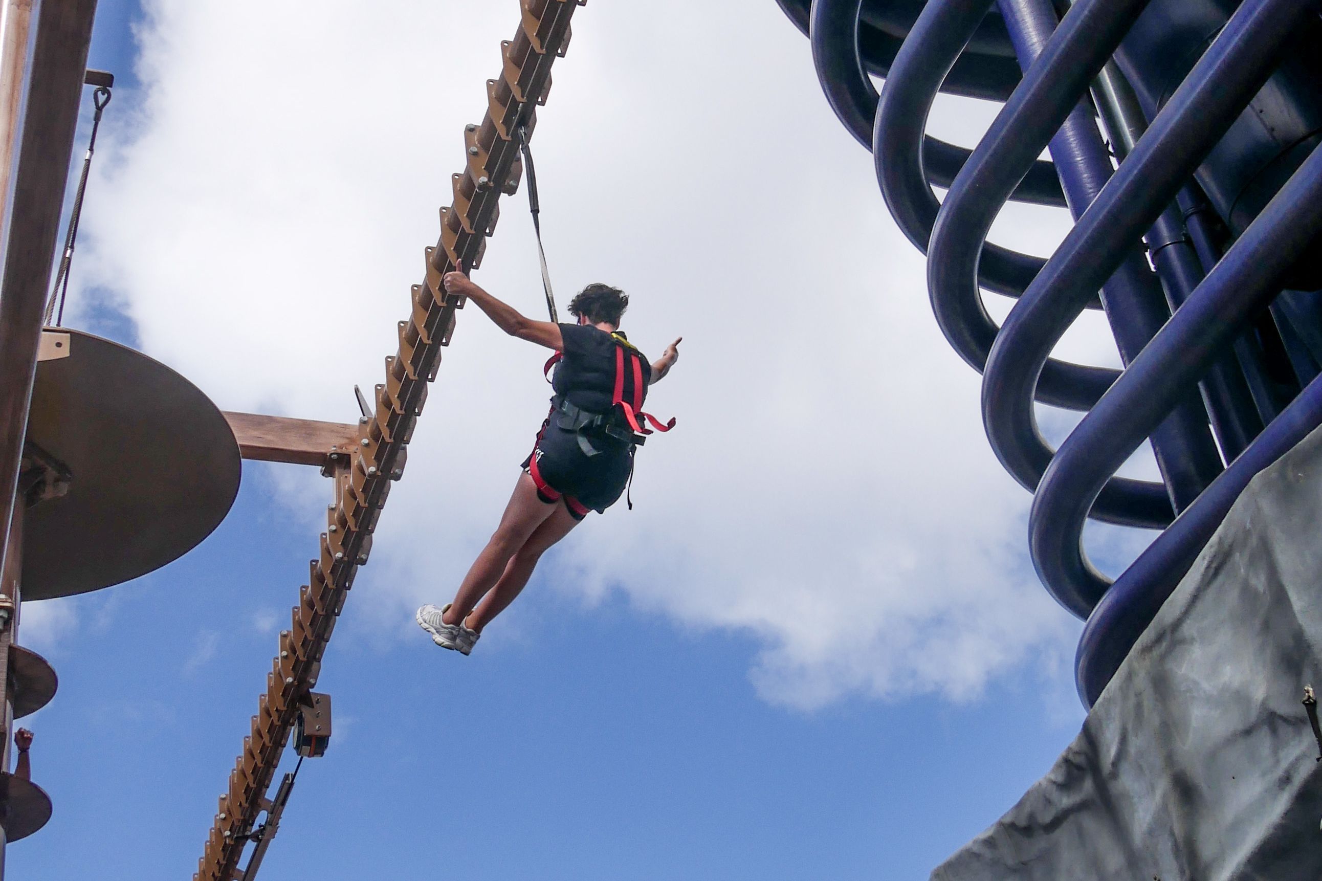 Der Kletterpark des Kreuzfahrtschiffes Norwegian Getaway von NCL