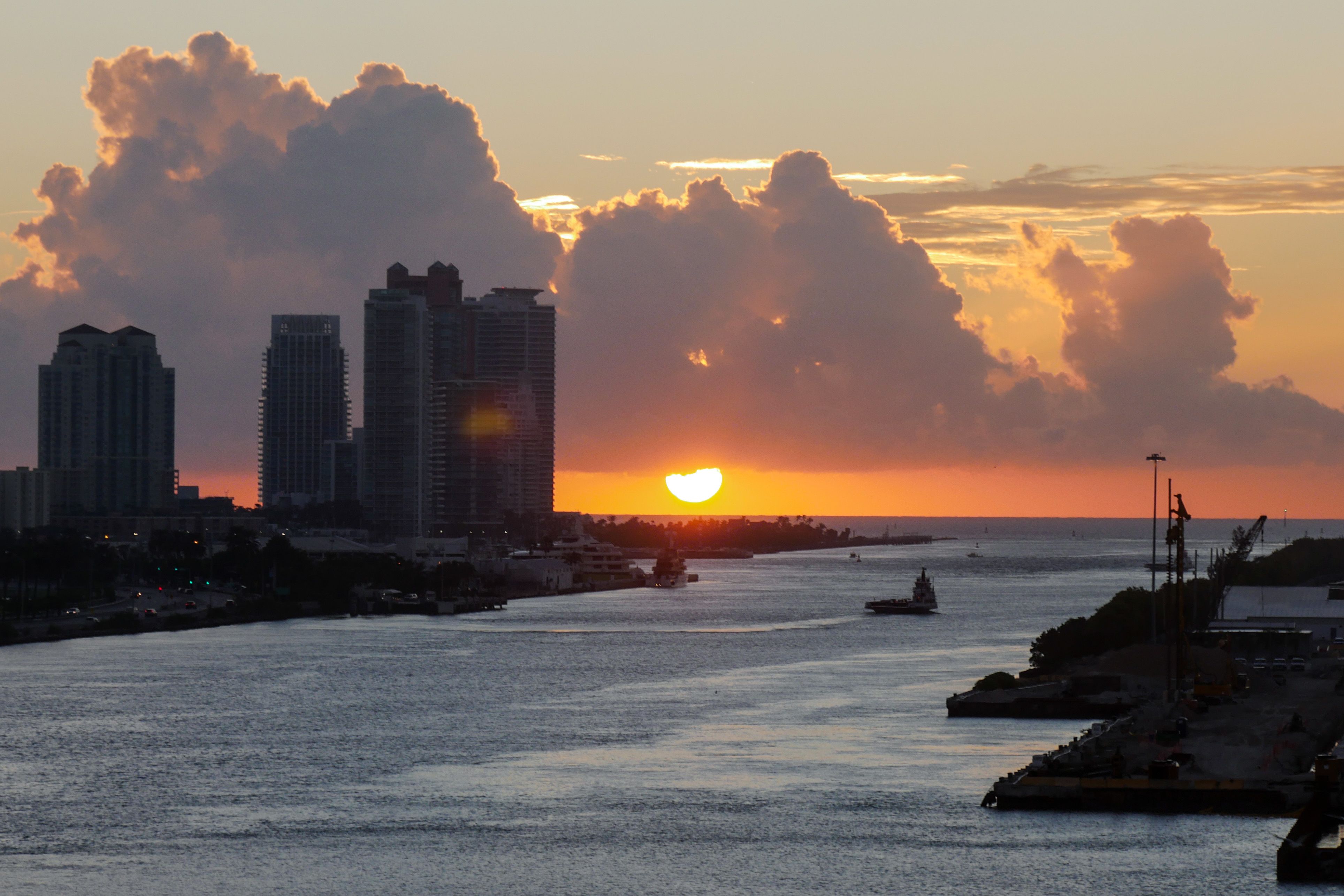 Sonnenuntergang in Miami