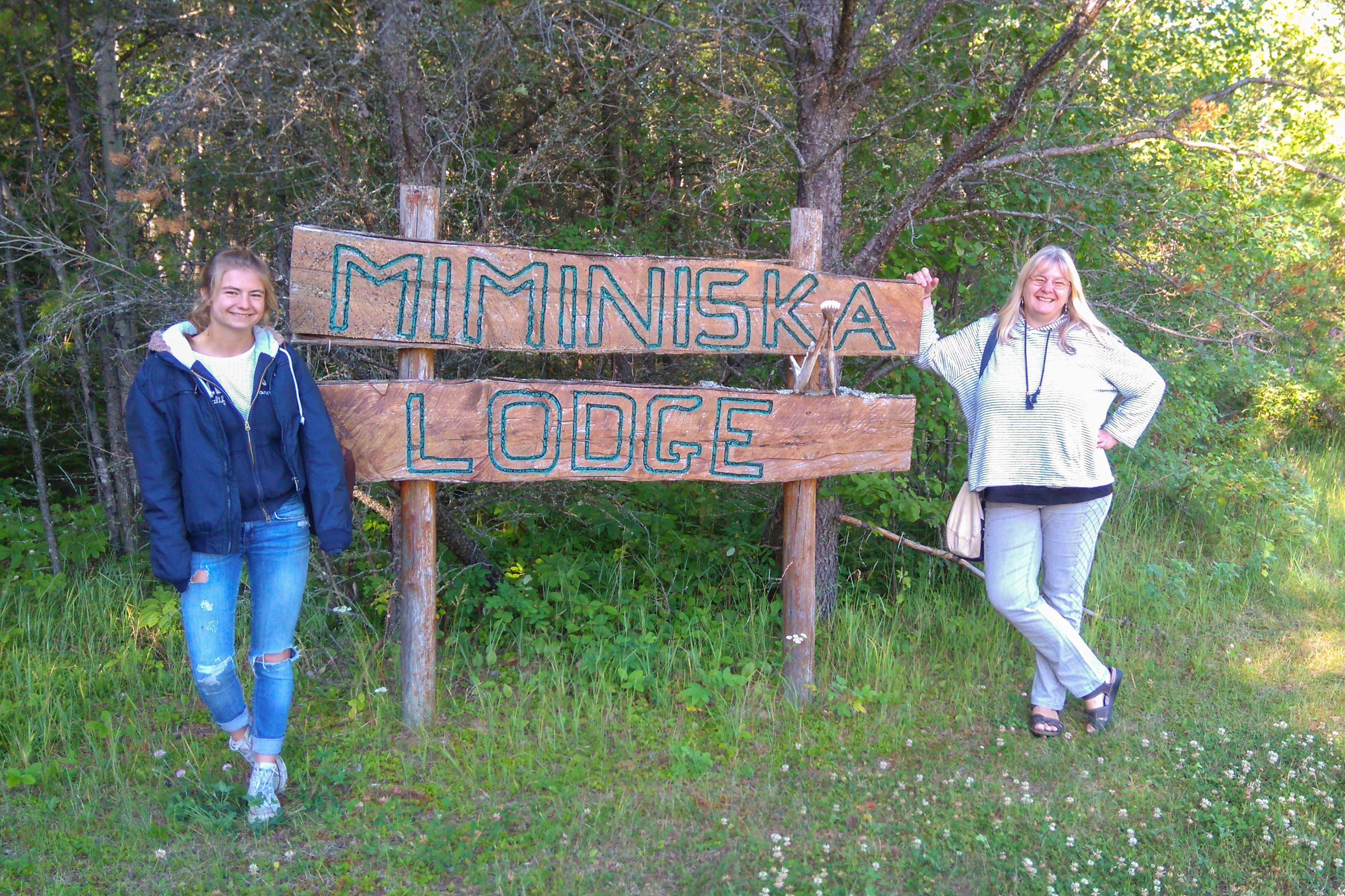 Ankunft an der Miminiska Lodge