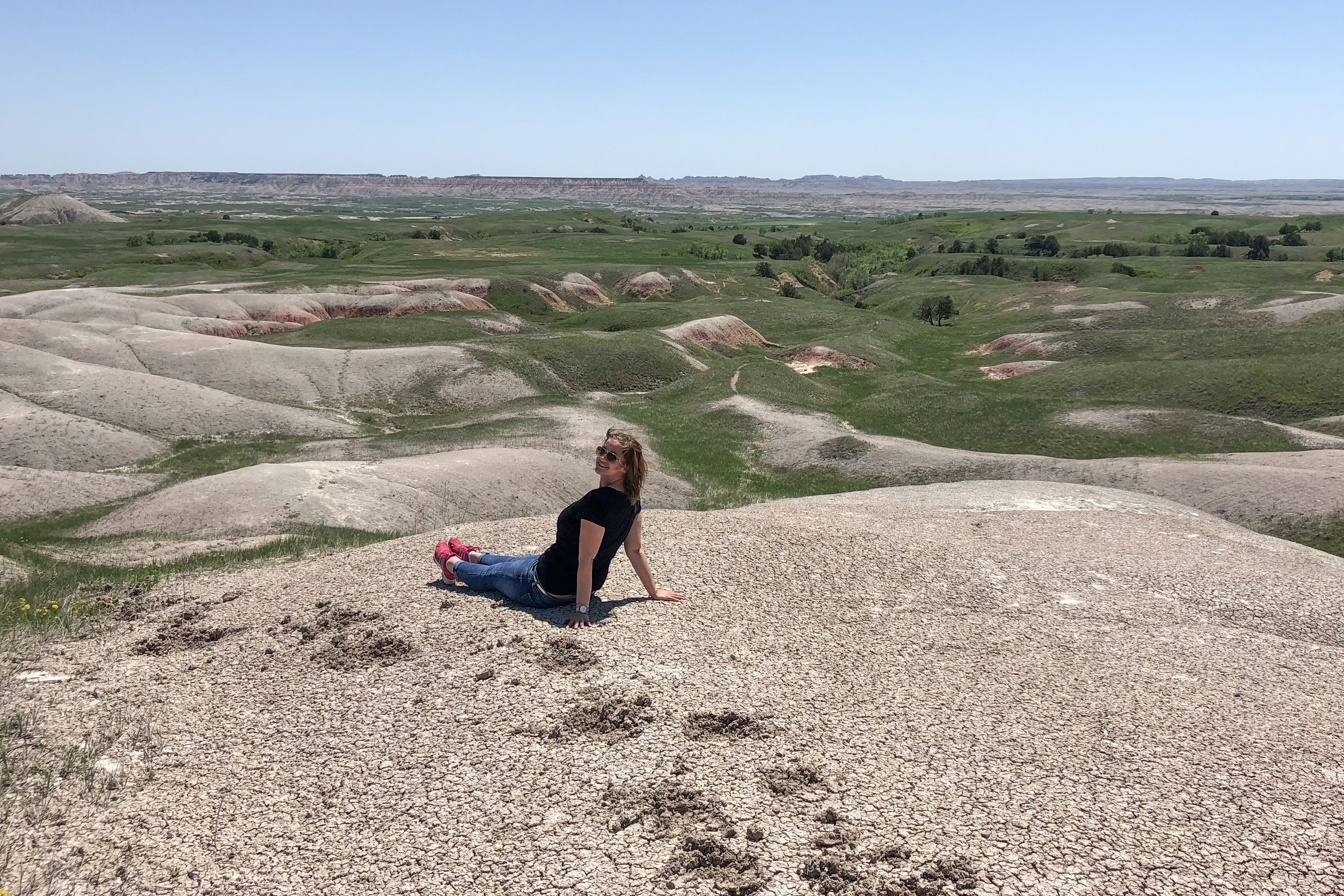 Mitarbeiterin Madlen Madaus im Badlands Nationalpark