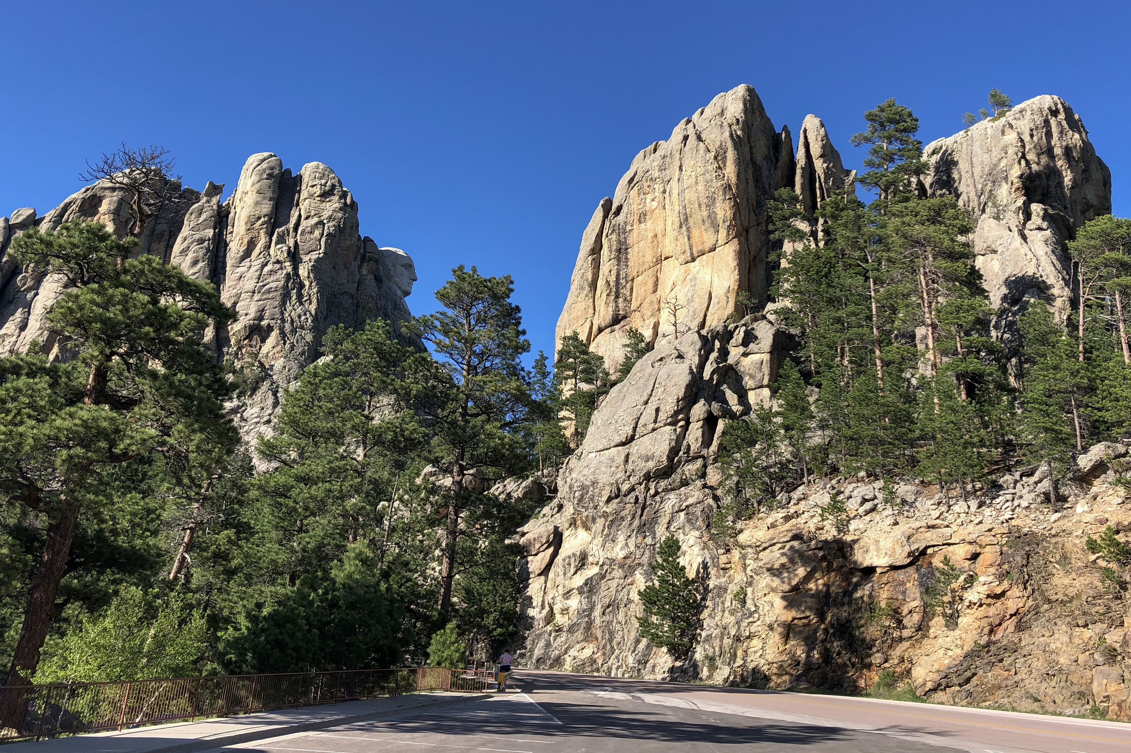 Auf der anderen Seite des Mount Rushmore im Custer State Park in South Dakota