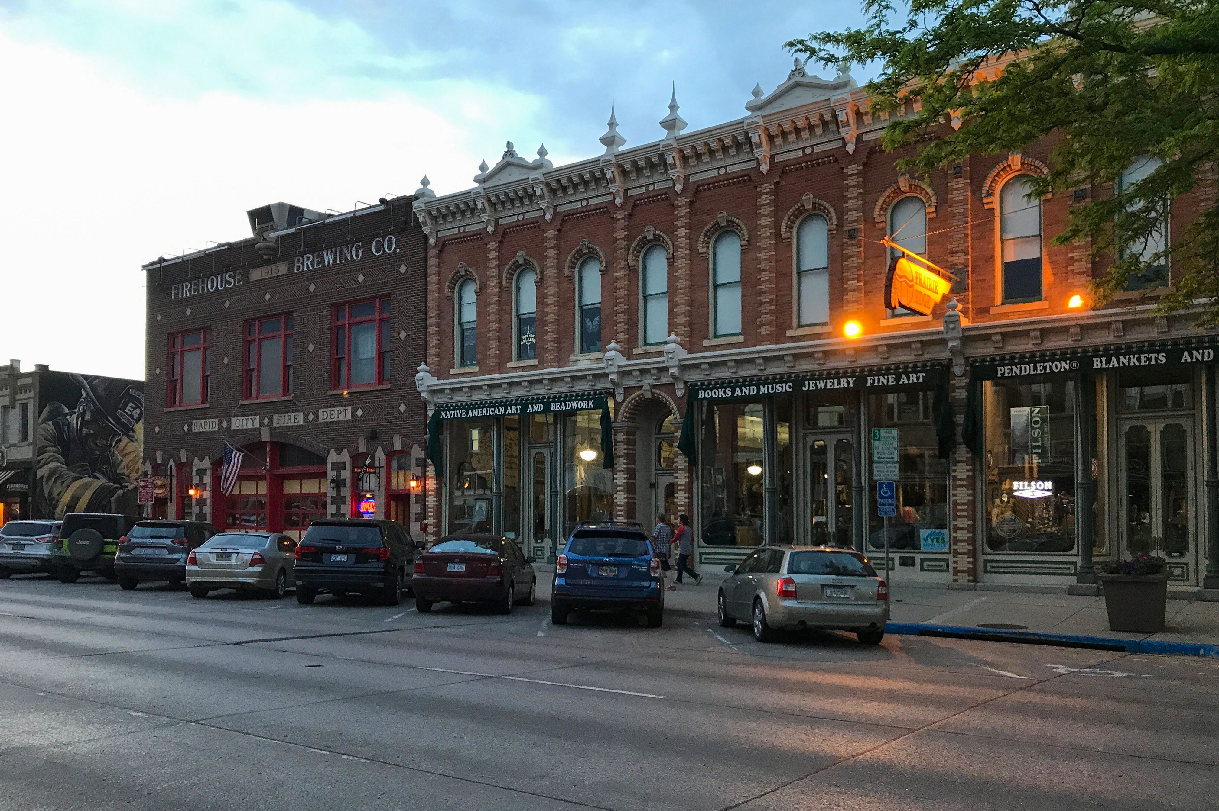 Die Innenstadt von Rapid City in South Dakota