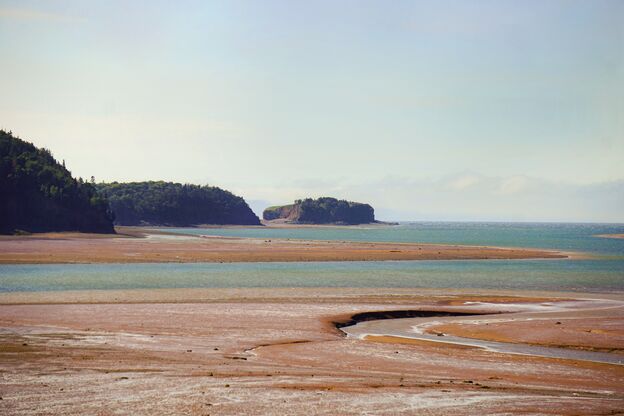 Aussicht auf die Strände des Five Islands Provincial Parks Aussicht auf die Strände des Five Islands Provincial Parks