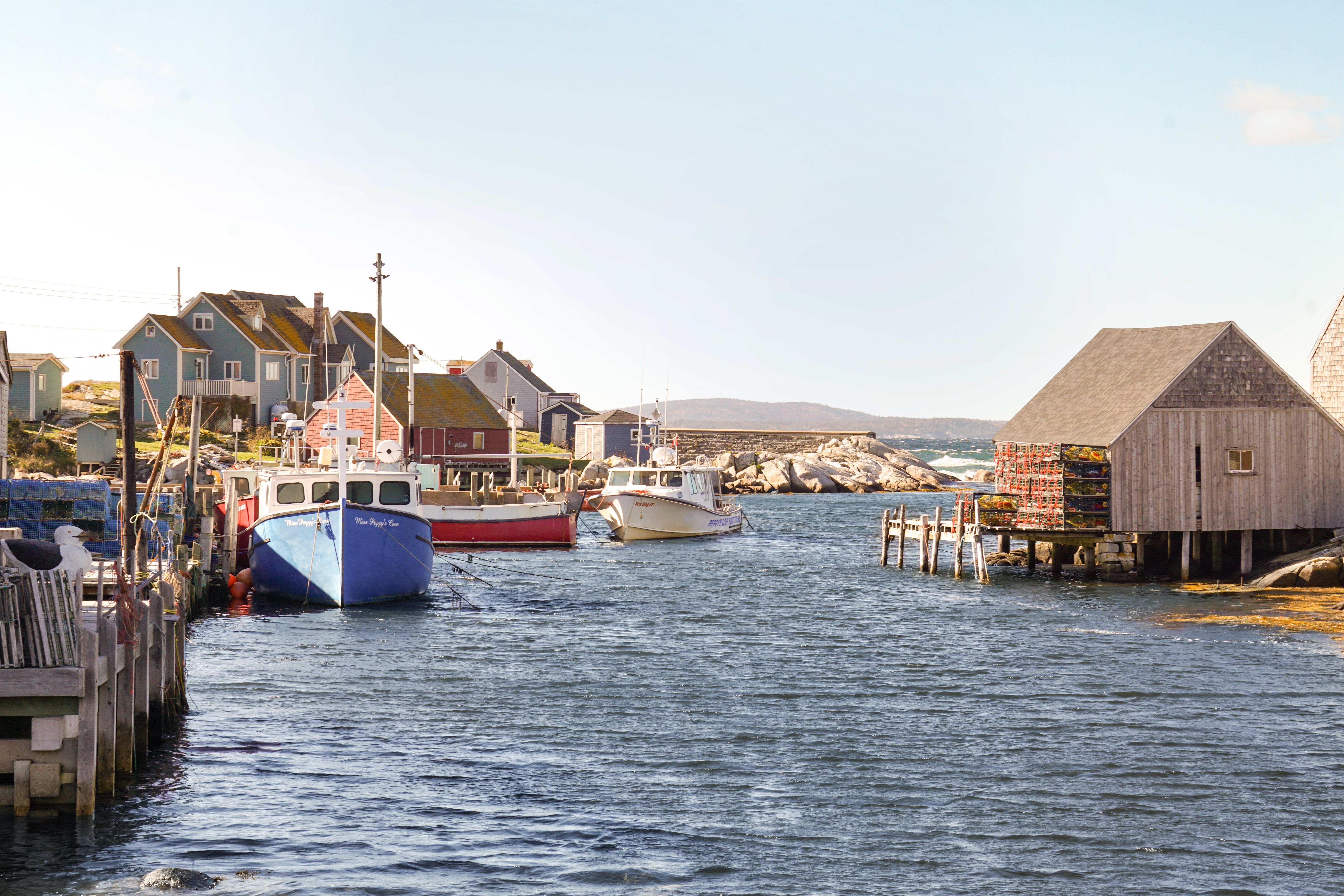 Ein Blick auf den Hafen von Peggy's Cove