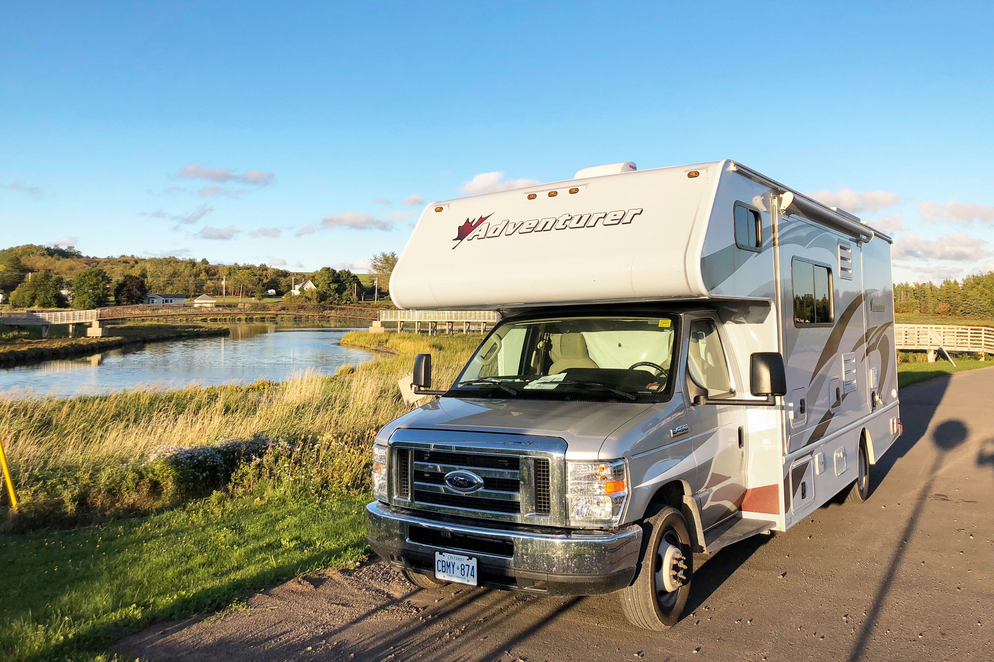 Mit dem Camper entlang des Confederation Trails in St. Peters Bay auf Prince Edward Island