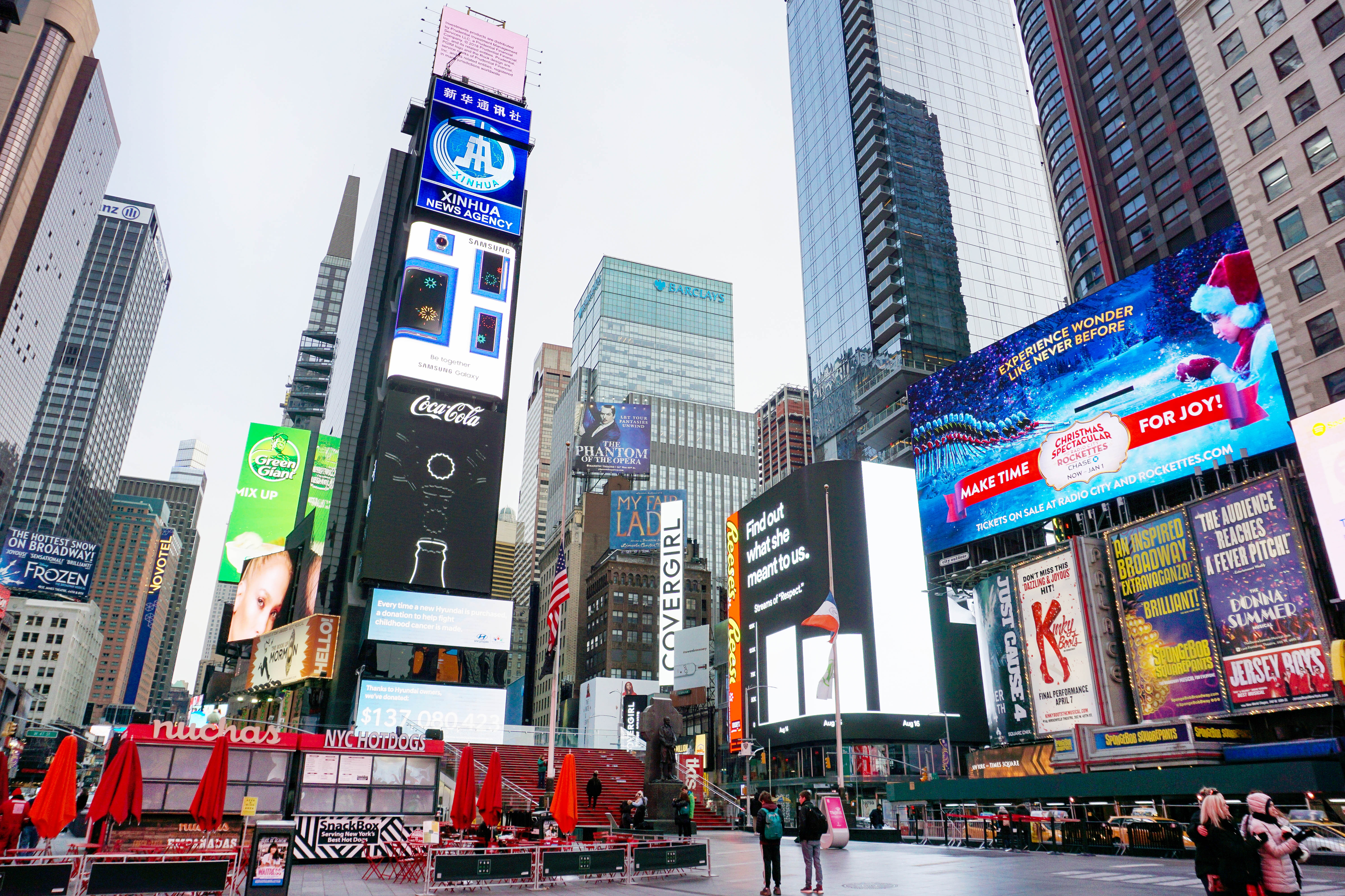 Blick auf den Times Square in New York City