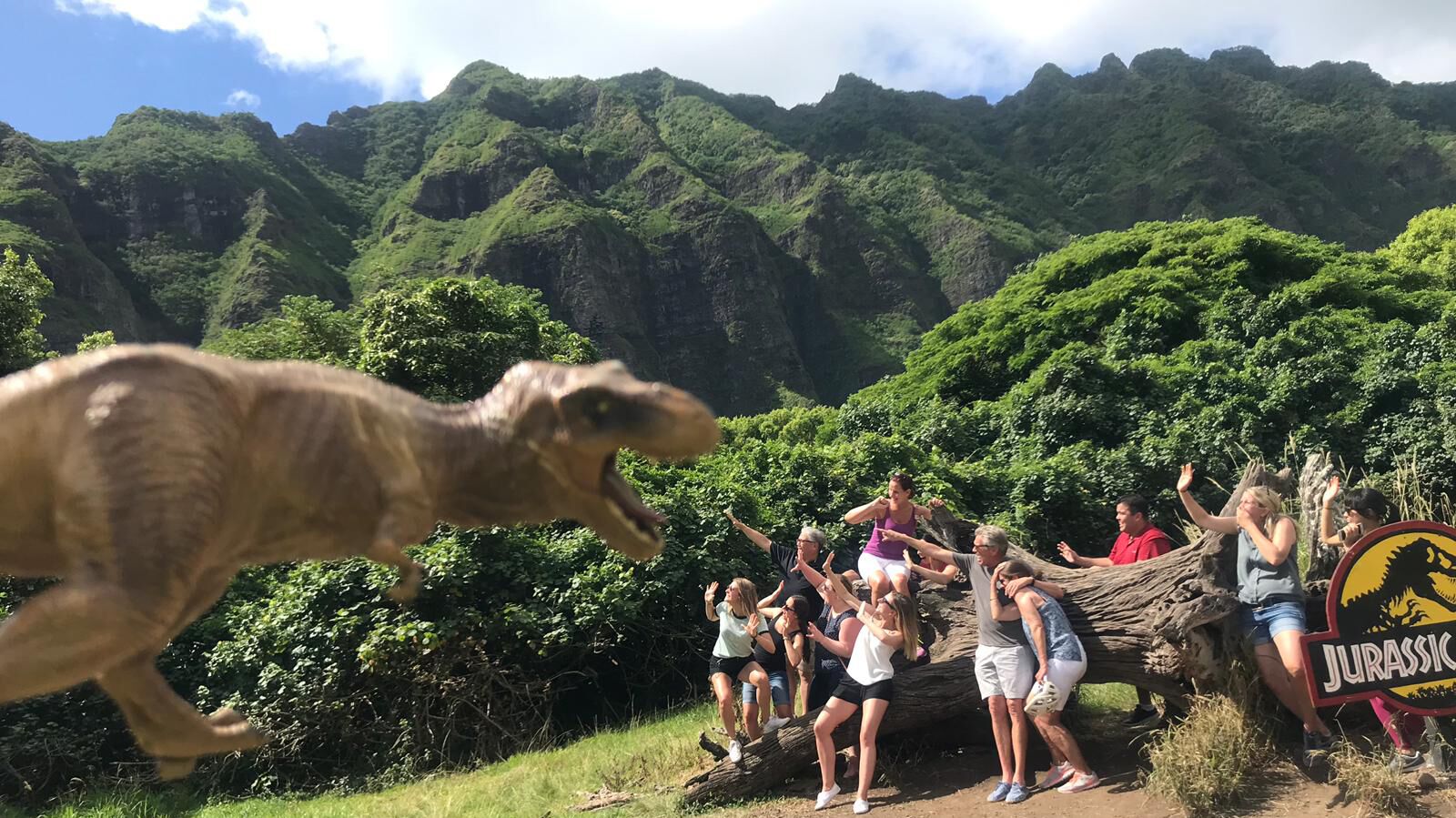 Dinofigur auf der Kualoa Ranch 