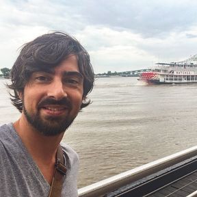 CANUSA-Mitarbeiter Kolja Kassner am Mississippi River