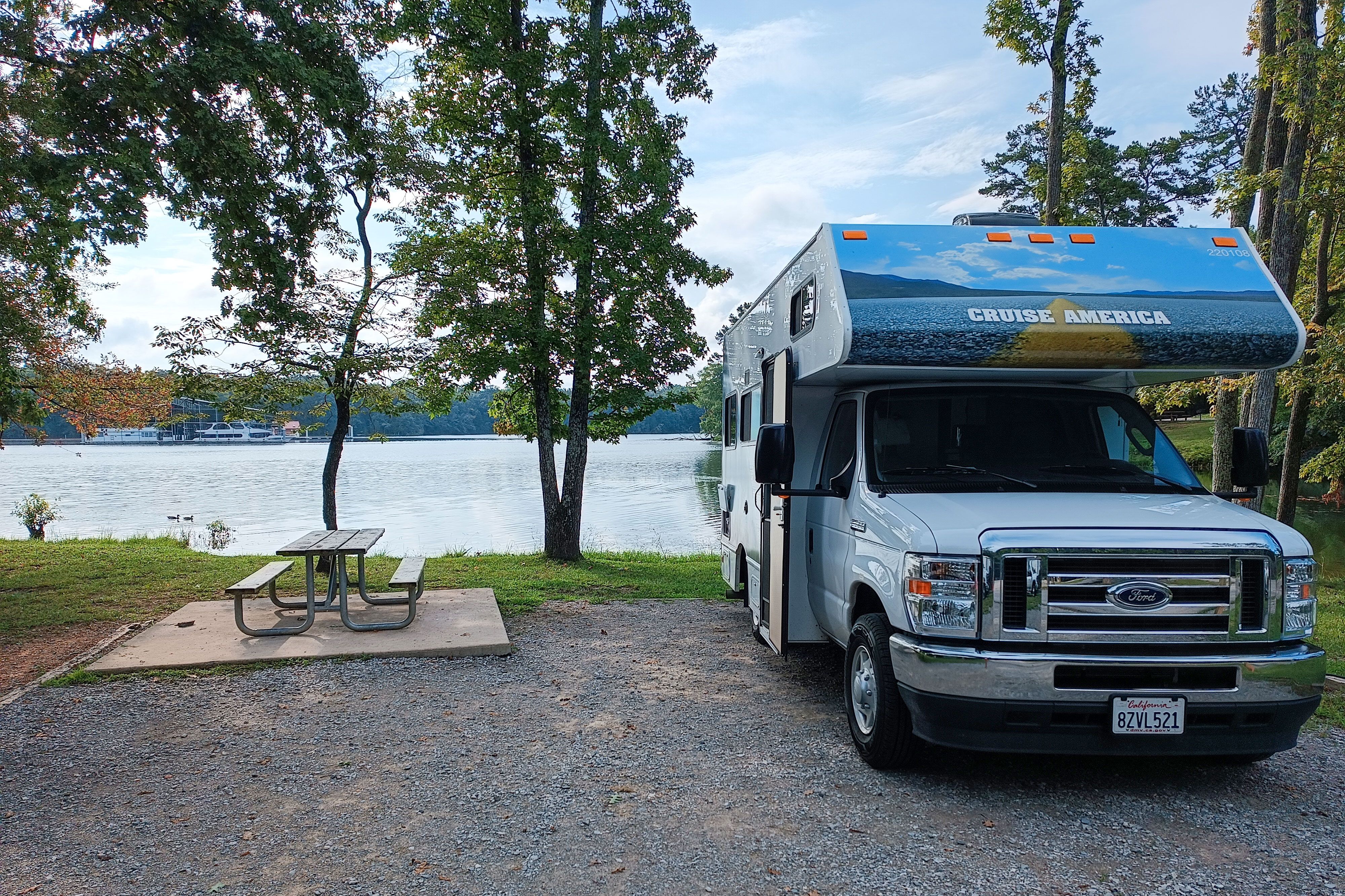 Auf dem Campingplatz im Harrison Bay State Park