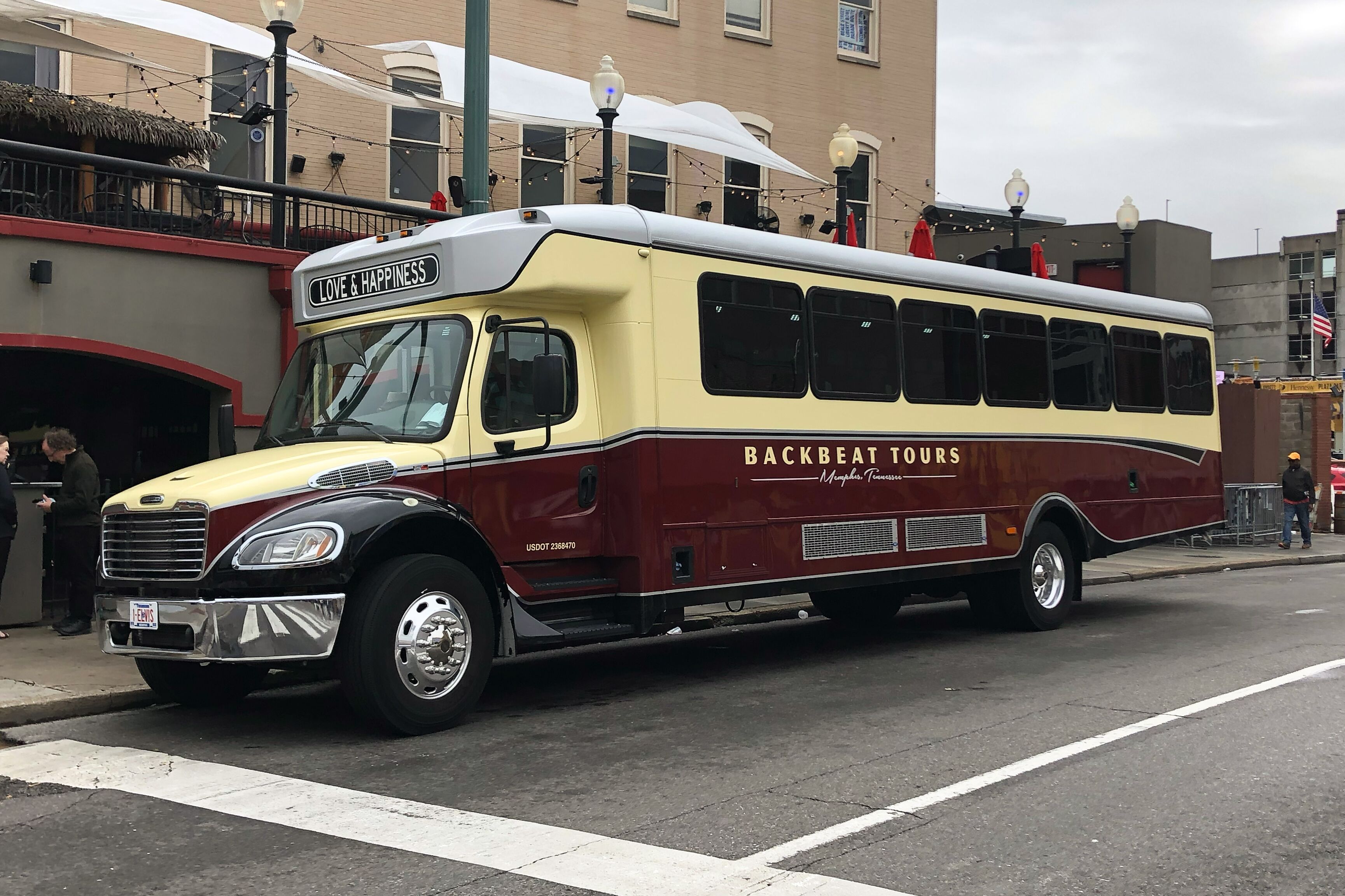 Der Bus der Backbeat-Tours in Memphis