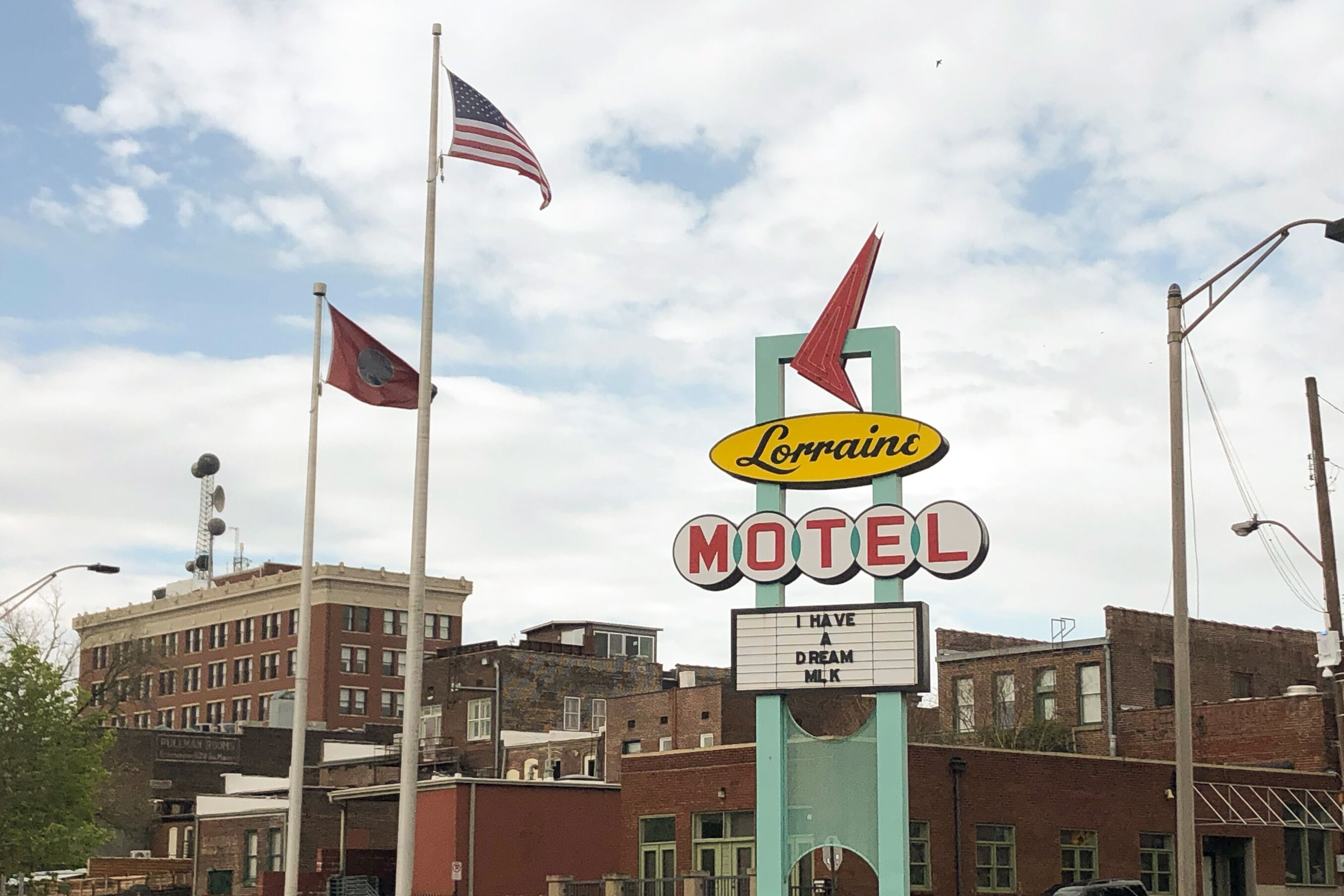 Blick auf das Lorraine Motel in Memphis