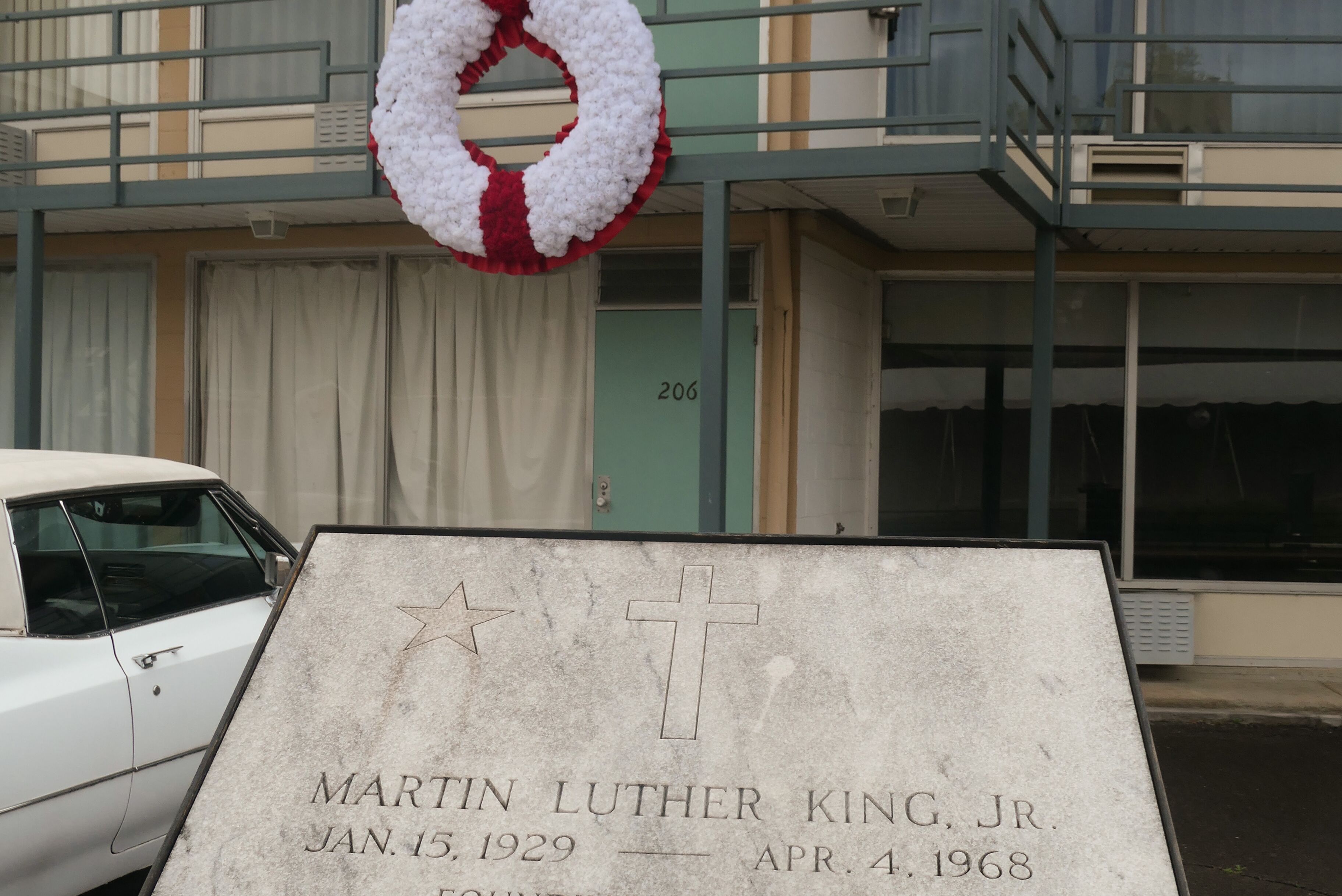 Martin Luther King Denkmal am Lorraine Motel in Memphis