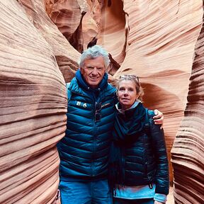 Tilo und Elisabeth im Antelope Canyon